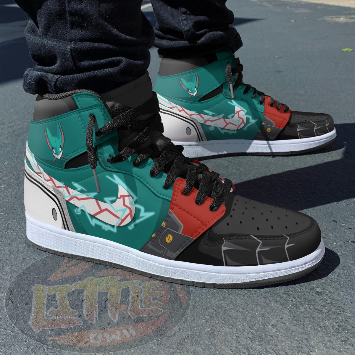 Deku Izuku Anime Sneakers – Custom MHA AJ1 Shoes