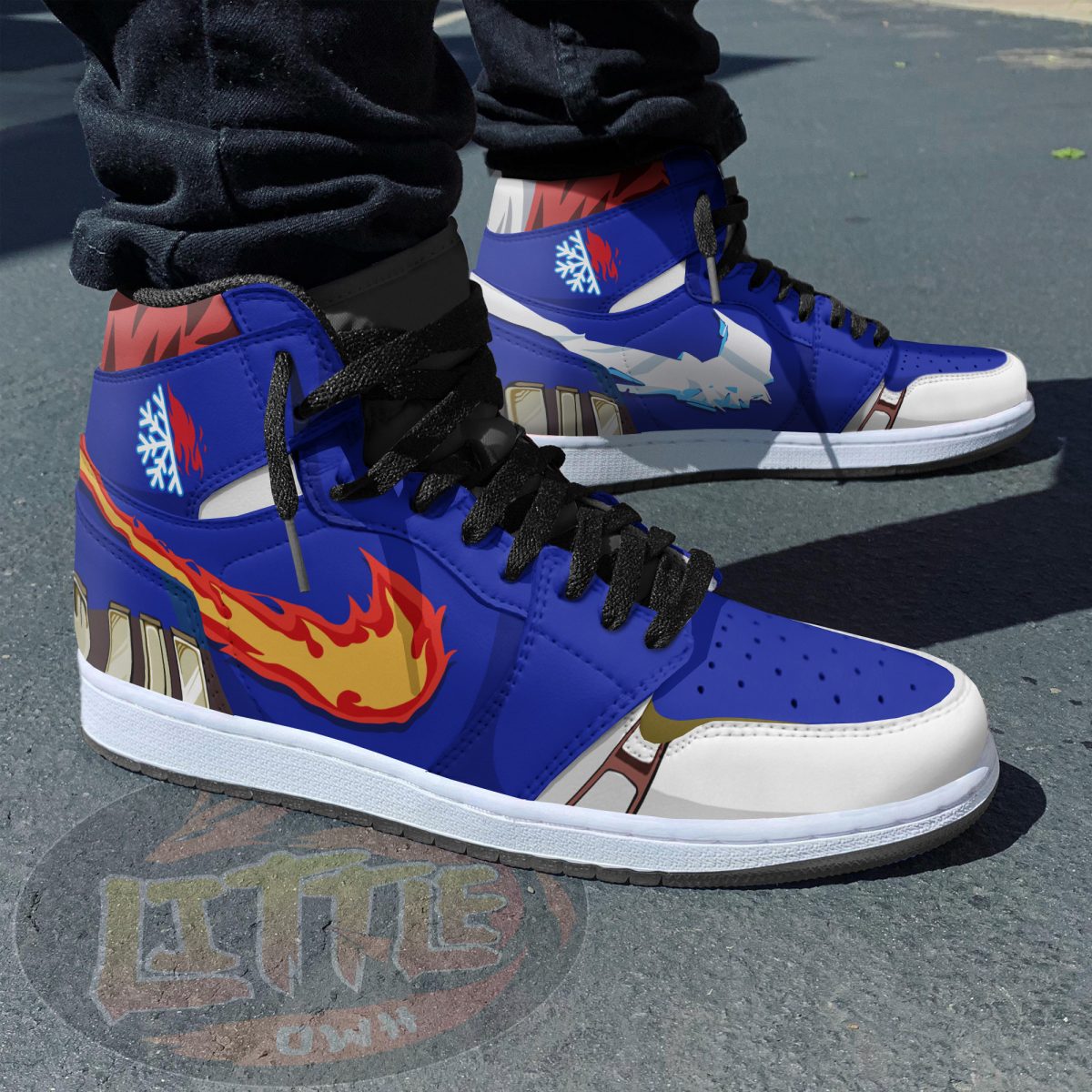 Shoto Todoroki Anime Sneakers – Custom MHA AJ1 Shoes