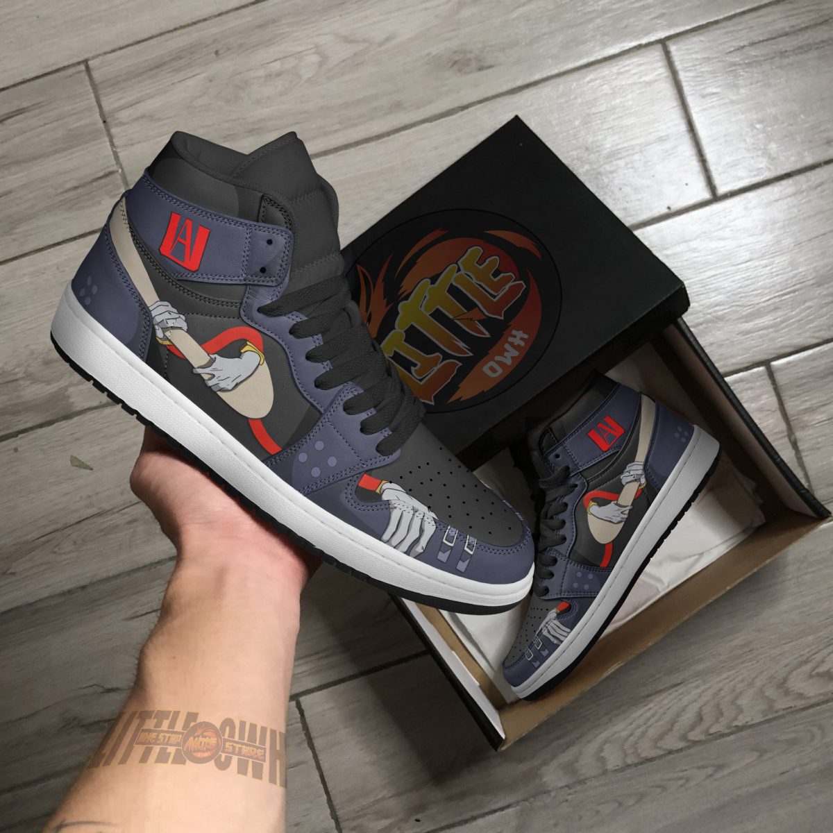 Tomura Shigaraki Anime Sneakers – Custom MHA AJ1 Shoes