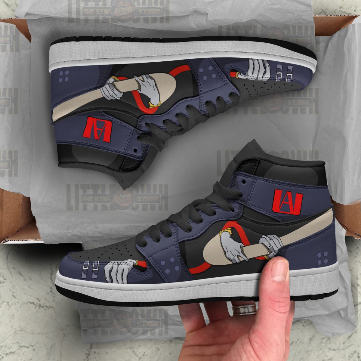 Tomura Shigaraki Anime Sneakers – Custom MHA AJ1 Shoes